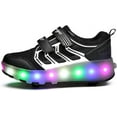 thumbnail image 4 of YAZI Kids Roller Shoes Boy Girl Sneakers with Wheels Become Sport Sneaker with Led for Christmas Birthday Children Show Gift, 4 of 8
