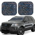 thumbnail image 2 of Daiia Function Source Code 2PCS Car Windshield Sun Shade, Foldable Sun Shield for Car Front Window, Auto Sun Blocker Visor Protector Universal for Truck SUV Pickup-Medium, 2 of 7