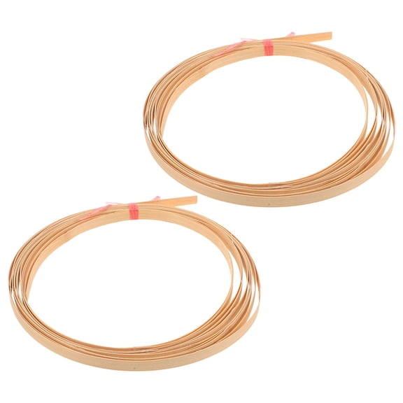 OULII 2pcs Rattan Repair Strips for Furniture Weaving and Crafting, Khaki Wicker Repair Tools Set