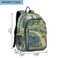 thumbnail image 2 of FORMRS Unisex School Backpack 17" Student Travel Bag with Laptop Compartment, Art Garden Scene, 2 of 7