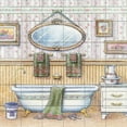 thumbnail image 1 of Tile Mural Kitchen Backsplash - Vintage Bathroom IV - by John Zaccheo, 1 of 1