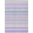 thumbnail image 2 of 5' X 8' Lavender Pink And Lime Green Southwestern Washable Indoor Outdoor Area Rug, 2 of 5