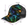 thumbnail image 2 of Lsque Retro Truck Printed Trucker Hat - Baseball Cap for Men Women - Breathable Mesh Side, Adjustable Fit - for Casual Wear, 2 of 7