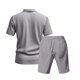 thumbnail image 5 of WILLBEST Traje de Verano para Hombre, de Carga Corta, Holgado, Informal, Transpirable, de Manga Corta, de Lino, 5 of 8