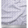 thumbnail image 1 of Soimoi Blue Rayon Fabric Uneven Dot Brush Stroke Print Fabric by the Yard 56 Inch Wide, 1 of 3