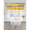 thumbnail image 2 of Valances for Windows Gray Yellow Gradient Rod Pocket Cafe Window Treatments Valance Curtains for Kitchen Bathroom Laundry Basement Windows 60"x14", 2 of 9