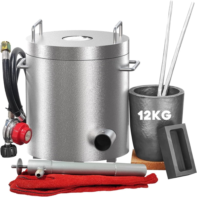「燃える炉（The Fiery Furnace）」２oz 銀貨 12kg Stainless Steel Propane Melting Furnace Kit with Crucible and