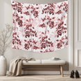 thumbnail image 5 of Red Botanical Tapestry for Bedroom Wall Hanging Tapestry, Vintage Nature Flower Floral Ceiling Backdrop Tapestries Poster Blanket Wall Decor for Teens Room Living Room Dorm 55" x 73", 5 of 8