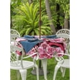thumbnail image 2 of Outdoor Tablecloth with Umbrella Hole and Zipper, Valentine's Day Round Table Cloth 60 Inch Waterproof Tablecloth, Romantic Love Roses Truck Ombre Pink Picnic Table Cover for Patio Camping, 2 of 7