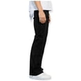 thumbnail image 7 of First Row Men RIP&REPAIR Bottom Metal Snap Opening Slim Flare Denim Jeans (Black), 7 of 7