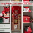thumbnail image 5 of Simplify 8 Compartment Hanging Holiday Gift Wrap Organizer in Red Polyester, 5 of 10