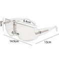 thumbnail image 2 of Flat Top Square Sunglasses For Men Women One Piece Shades Semi-Rimless Frame Sunglasses, 2 of 5