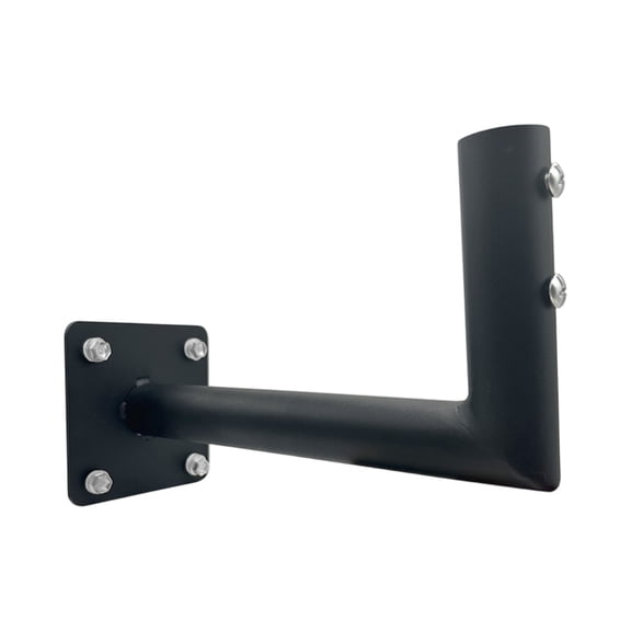 Universal Heavy Duty Weathervane Steel Roof Mount Bracket with Hardware, Outdoor TV Antenna Mounting (Black Steel Eave Weathervane Mount)