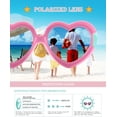 thumbnail image 4 of Soft Rubber Kids Cute Heart Polarized Sunglasses UV400 for Children, 4 of 7