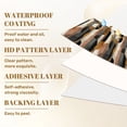 thumbnail image 6 of Peel and Stick Wallpaper 17.7in x 9.8ft Abstract Geometric Curved Shapes Earthy Tones Contact Paper Vinyl Waterproof Self Adhesive Wall Paper for Bedroom Shelf Cabinet Renter Friendly, 6 of 8
