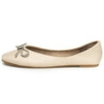 thumbnail image 3 of Alpine Swiss Myla Womens Ballet Flats Square Toe Rhinestone Bow Dressy Shoes, 3 of 7