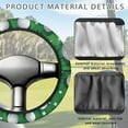 thumbnail image 4 of Jeiento Golf Ball Pattern Golf Cart Steering Wheel Cover 13 Inch Steering Wheel Covers Elastic Golf Cart Wheel Covers Golf Cart Accessory Block UV Rays Cool Sun Heat Shield, 4 of 7