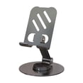 thumbnail image 2 of Premium Heavy Duty Full Metal Rotating Phone Stand and Foldable Tablet Holder for Desktop, 360 Degree Universal Adjustable Swivel Cradle Dock, 2 of 5