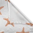 thumbnail image 6 of Ambesonne Starfish Valance & Curtain, Tropical Animal Motifs, 55"x36", Orange White, 6 of 6
