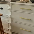 thumbnail image 7 of Goo-Ki 7.6''(192 mm) Hole Centers Luxurious & Sturdy Zinc Alloy Cabinet Handls,Polished Gold Cabinet Pulls for Kitchen,Drawer,Cupboard & Wardrobe,6 Pack, 7 of 7