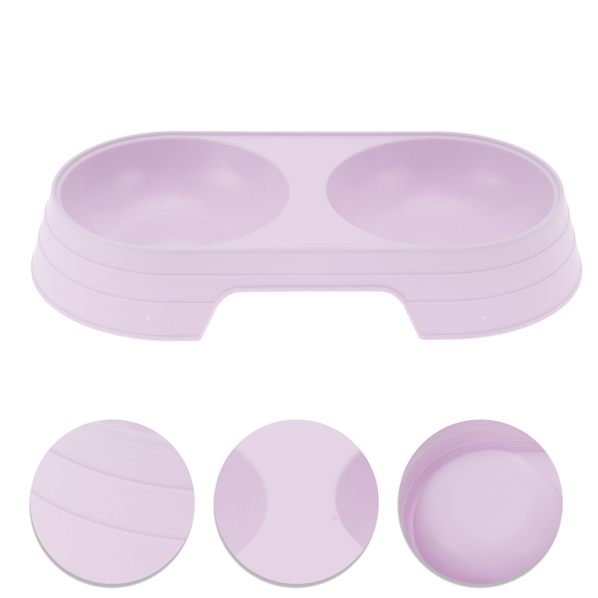 Unique Bargains 1 Pc Portable Dog Bowl for Indoor Outdoor Camping Purple