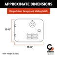 thumbnail image 2 of Girard 2022107537 Door Kit for GSWH-2 New Installations and Atwood 6-Gallon Water Heater - 16", Polar White, 2 of 4