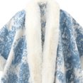 thumbnail image 6 of Poncho Shawl Wrap Winter Faux Fur Cape Cloak Coat with Faux Fur Trim Cardigan Women Casual Batwing Cape Tassel Shawl Winter Warm Shawl, 6 of 6