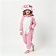 thumbnail image 7 of KAUOD Girls Onesie Rabbit Hooded Fleece Button up Animal Onesie Soft Cozy Hooded Jumpsuit Kids Fall Winter Outfits Cute Clothes, 7 of 7