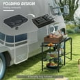 thumbnail image 5 of Folding Outdoor Kitchen | Ideal for All Outdoor Adventures, with Ample Storage | Metal - built for Reliability | Resolves Storage and Transport Complications, 5 of 6