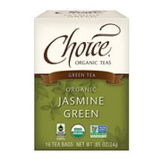 Choice Organic Teas - Jasmine Green Tea - Organic Green Tea - 6 Pack, 96 Tea Bags Total