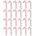 thumbnail image 1 of 20Pcs DIY Phone Case Accessory Christmas Mini Cane Shaped Decor (Red Coffee), 1 of 7