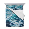 thumbnail image 7 of Blue Teal Coastal Twin Size Down Alternative Comforter, Lightweight Comforter Quilt Bedding Set with Pillow Shams Sea Nautical Ocean Summer Beach All Seasons Bed Comforter Duvet Insert 68"x86", 7 of 7