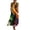 Multicolor D, variant on Women's V-Neck Summer Dress Flowy Casual Sleeveless Maxi Sun Dresses Women Beach Vacation Clothes Multicolor G S