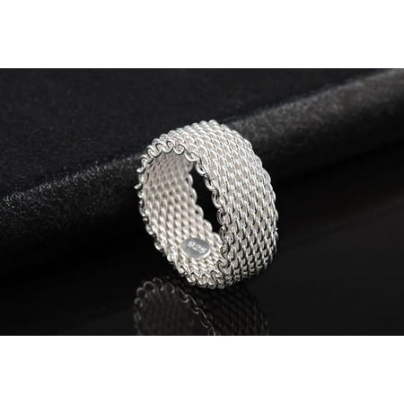 - CLEARANCE - Silky Chains Ring 9 / Silver