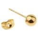 thumbnail image 3 of 5 pares de aretes de bola de disco de 2 mm y 6 mm surtidos de acero inoxidable Oro, 3 of 6