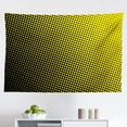 thumbnail image 1 of Yellow Tapestry, Moden Digital Image of The Sun with Sunshine in Cool Circular Pixels Art, Fabric Wall Hanging Decor for Bedroom Living Room Dorm, 2 Sizes, Yellow and White, by Ambesonne, 1 of 1