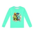 thumbnail image 5 of Pyjama Bebe Garcon Pyjama pour Enfants Imprimé Dinosaure Col Rond Manches Longues Haut Pantalon Ensemble de Pyjama 2 Pcs Printemps Automne Pyjama pour Tout-Petits Vert Menthe 2 Ans-3 Ans, 5 of 5
