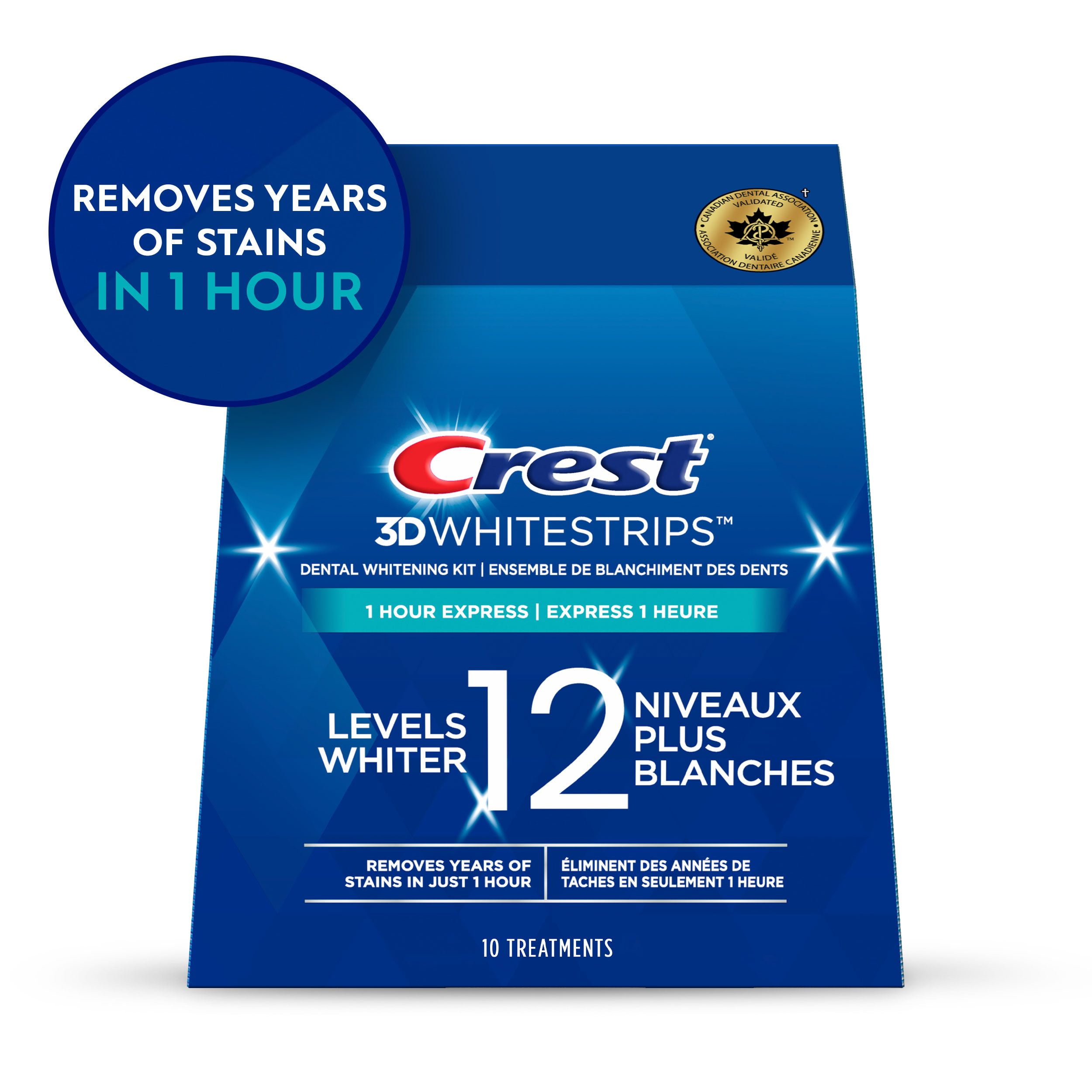 【タイムセール】クレスト　crest whitening Crest 3D Whitestrips Supreme Bright At-home Teeth Whitening