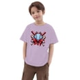 thumbnail image 5 of NAFUU Girls T Shirts Summer Girl's Baseball Graphic Blouse Short Sleeve O-Neck Casual Top Loose Fit Comfortable Playwear Lovely Blouses For Girl 10-11 Years, 5 of 6