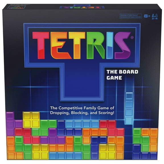 Spin Master Games, Tetris: The Board Game, Multiplayer Head-to-Head Challenge, 2-4 Players, for Ages 8 and up