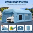 thumbnail image 3 of JustSmart Inflatable Paint Booth, Portable Inflatable Spray Booth Tent with 480W Blower and 3-Layer Filter System, Ideal for DIY Spray Car Motorcycle Garage Furniture Part Painting, 3 of 8