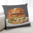 thumbnail image 1 of Ahgly Company Coussin d'Intérieur Hamburger, 18 Pouces par 18 Pouces, 1 of 6
