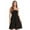 Black, variant on Rayon Crepe Short Smocking Dresses for Women 21994-8110-RED-XL (Red - Floral 3, X-Large)