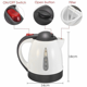 thumbnail image 4 of 2X Calentador de agua caliente para té y café de acero inoxidable de 1000 ml para camión o vehículo, capacidad de 24 V, 4 of 8