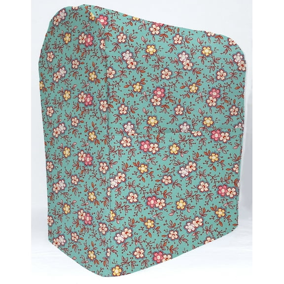 Spring Flowers Cover Compatible with Kitchenaid Stand Mixer by Penny's Needful Things (Teal, 4.5qt / 5qt Tilt Head)
