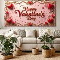thumbnail image 6 of LUUFILx Valentine's Day Backdrop Love Decoration Celebration Valentine's Party Banner Romantic Photography Props Background Decors Party Supplies, 6 of 8