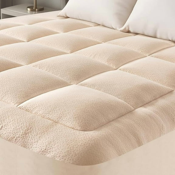 Ultra Soft Twin Size Mattress Topper - Viscose Made from Bamboo Pillow Top Mattress Pad for Back Pain Relief - Naturally Cooling for Hot Sleepers