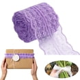 thumbnail image 2 of Meiix Lace Ribbon, Pleated Edge Lace Ruffle Trim for Crafts Sewing Diy, Clothing Home, 394X2In (Purple2), 2 of 9