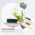 thumbnail image 3 of GOOHOCHY Caja de pañuelos decorativa con tapa de madera simple, 2 unidades, 3 of 8