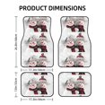thumbnail image 3 of Uemuo Car Floor Mats - Christmas Snowman With Hat Pattern Carpet Floor Mats for Cars, Auto Accessories Front & Rear Car Floor Foot Mat Sets of 4 Pieces, 3 of 6